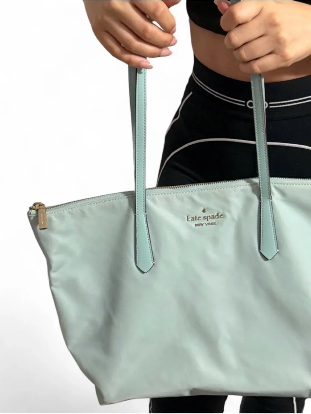 kate spade Mint Green Nylon Tote Bag